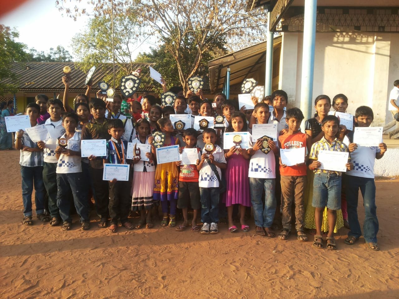 Cuddalore Chess Academy prize winners - champions and trophy holders